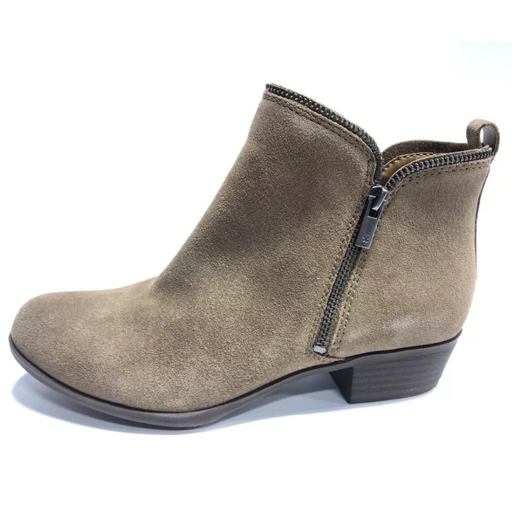 Lucky Brand Women’s Bartalino, Brown Suede Ankle Booties, Size 4 M.